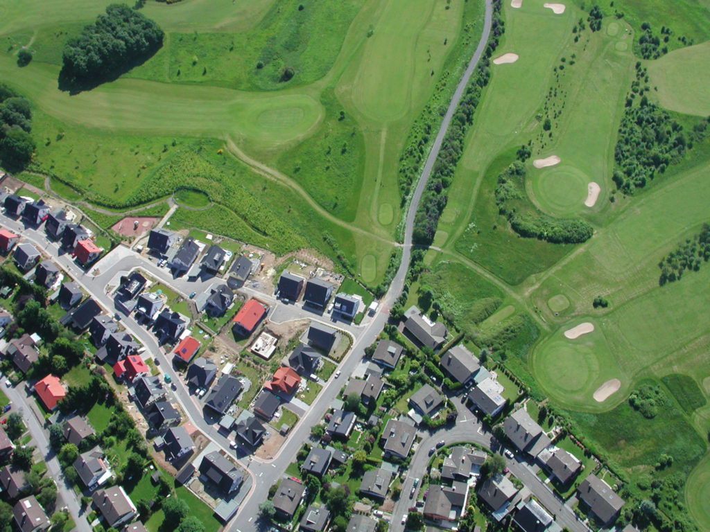 Stadt im Luftbild